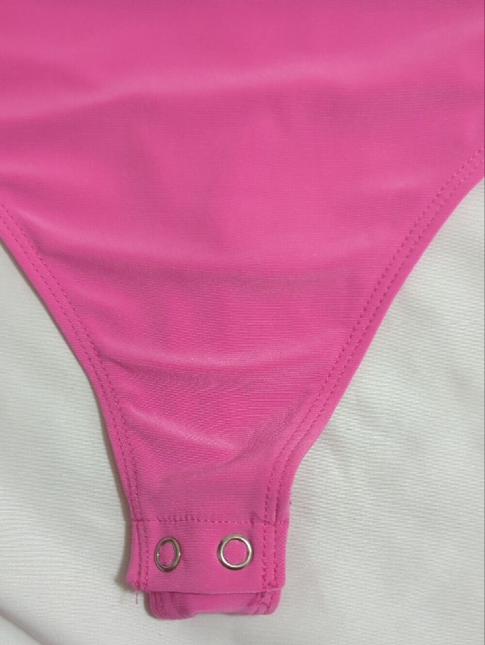 Express V-Neck Surplice Pleated Shoulder Bodysuit, Color Pink Size XS - Picture 7 of 13
